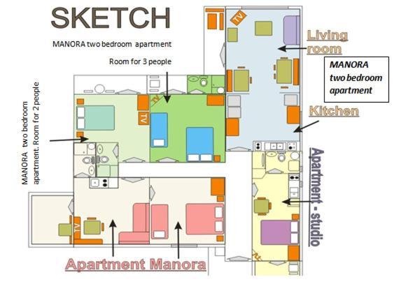 Manora Sucuraj 2 Bedroom Apartment Exteriör bild